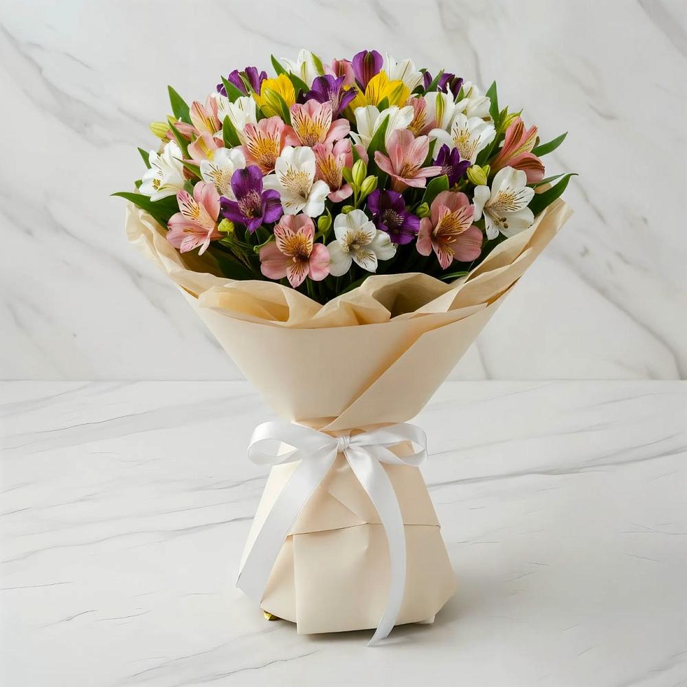 Букет цветов из: Альстромерии в Ипатово