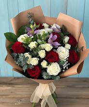 Букет цветов из:  Розы и Альстромерии в Ипатово