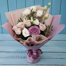 Букет цветов из:  Розы и Лизиантусы в Ипатово