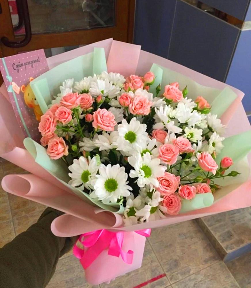 Букет цветов из: Розы и Хризантемы в Ипатово