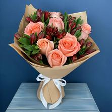 Букет цветов из:  Розы и Альстромерии в Ипатово