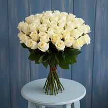 Букет 51 Белая роза Эдлесс Лав #REPLACE_PRED# Ипатово