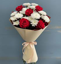 Букет цветов из:  Розы и Хризантемы в Ипатово