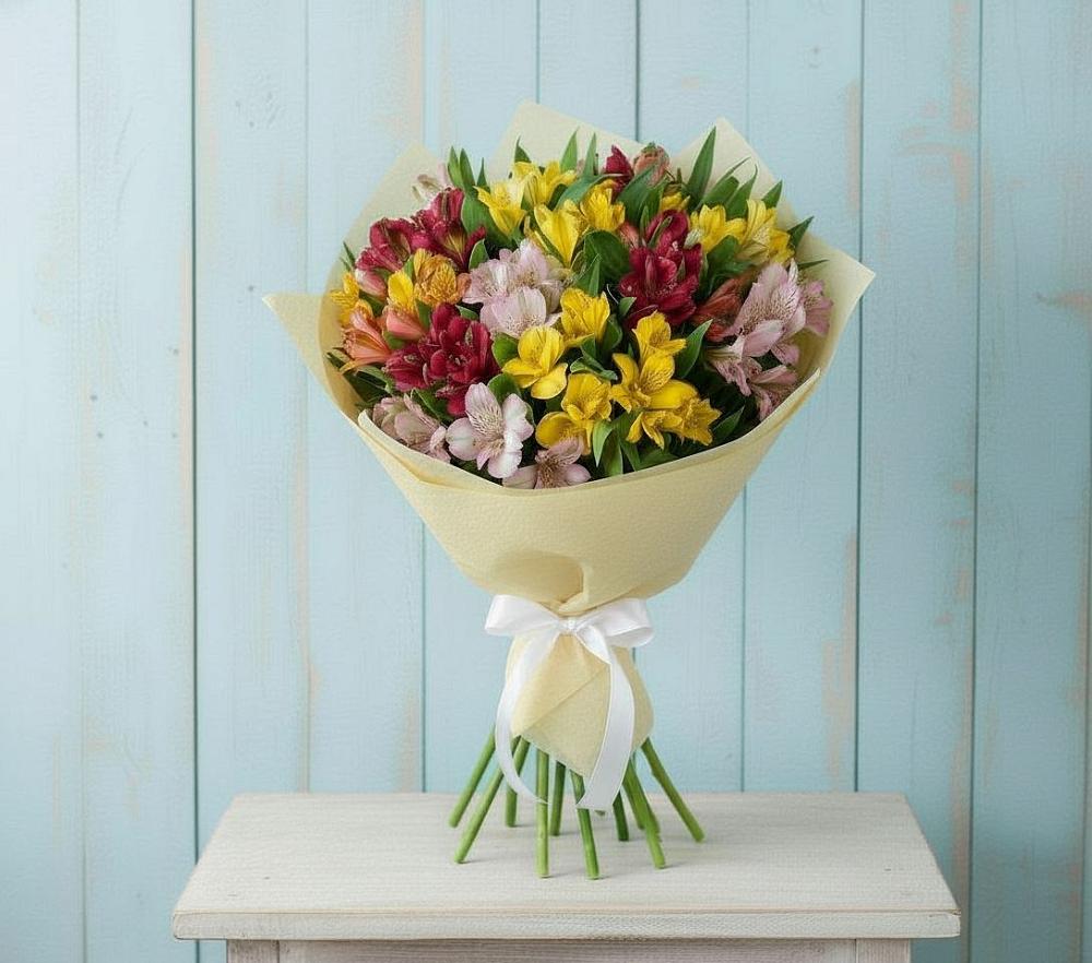 Букет цветов из: Альстромерии в Ипатово