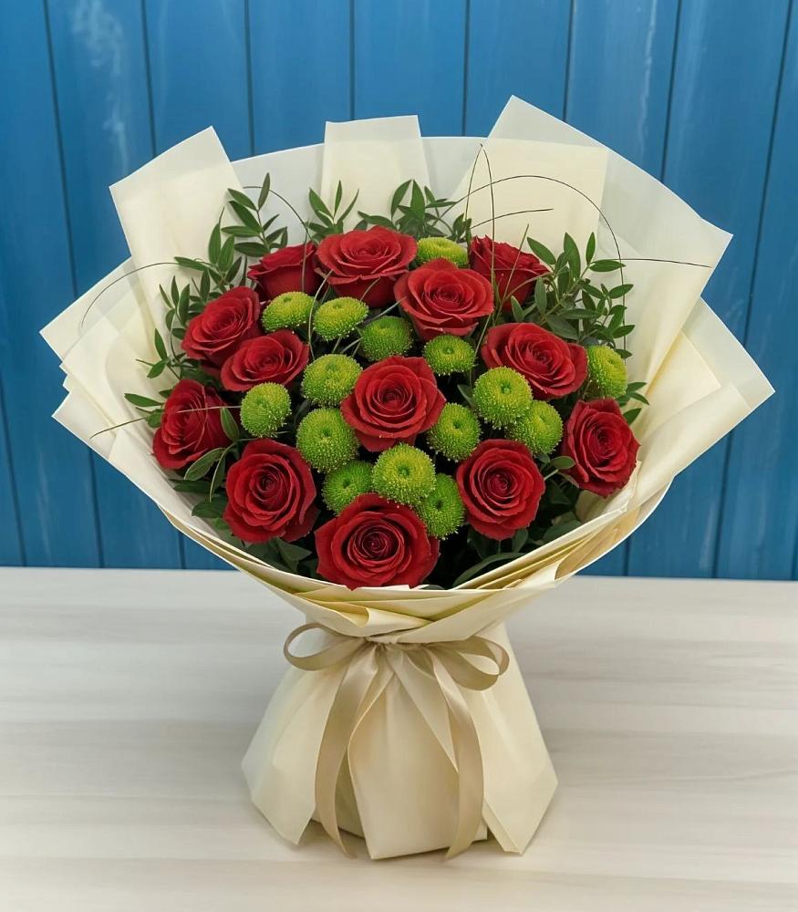 Букет цветов из: Розы и Хризантемы в Ипатово