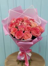 Букет 15 Розовых роз Равель в Ипатово