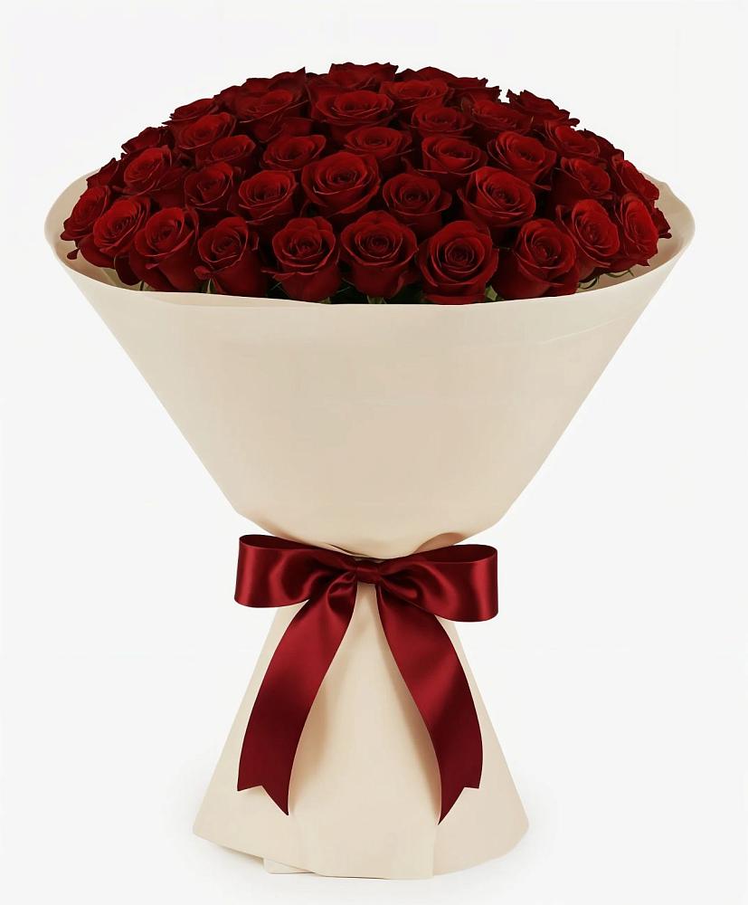 Букет 101 Бордовая роза Блэк Бакарра в Ипатово