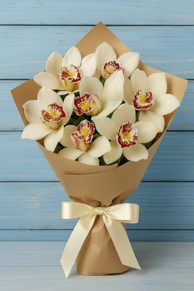 Букет цветов из: Орхидеи и Розы в Ипатово