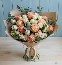 Букет цветов из:  Альстромерии и Розы в Ипатово