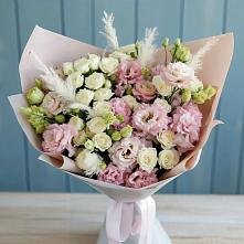 Букет цветов из:  Альстромерии и Розы в Ипатово
