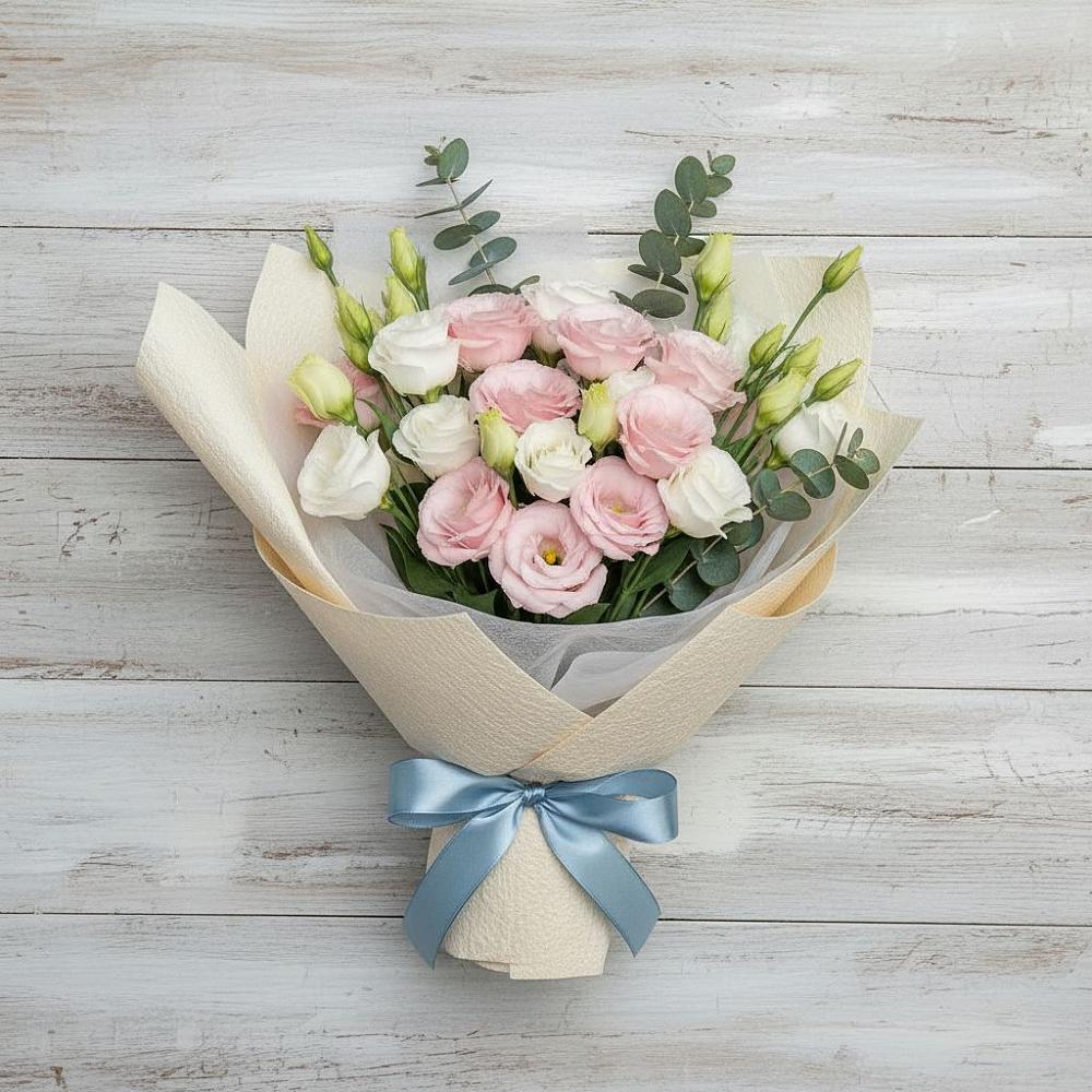 Букет цветов из: Лизиантусы в Ипатово